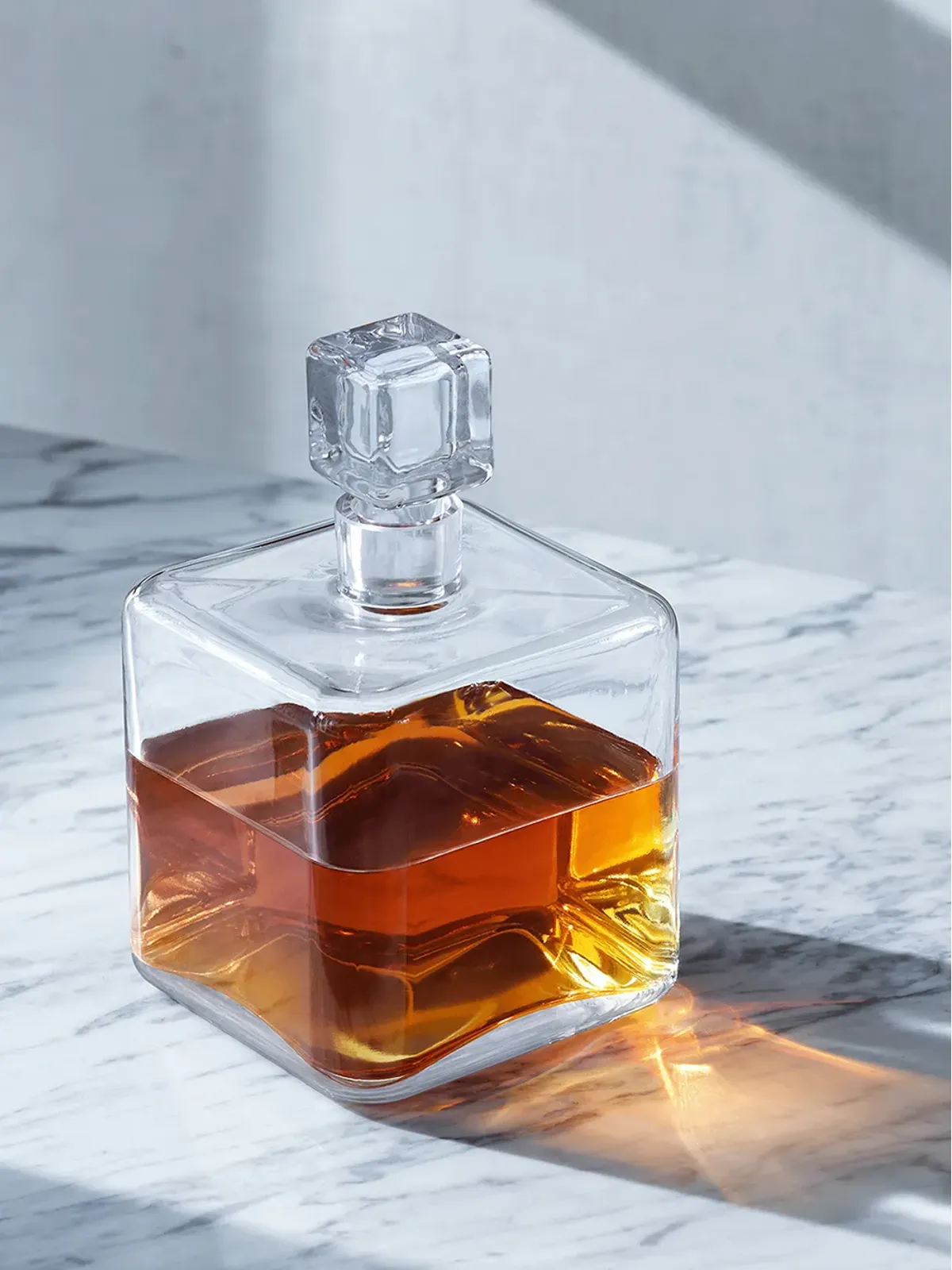 LSA International Cask square whiskey decanter - White - 画像3