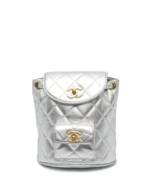 CHANEL Pre-Owned CCターンロック バックパック - シルバー - サムネイル1