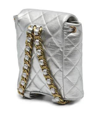 CHANEL Pre-Owned CCターンロック バックパック - シルバー - サムネイル3