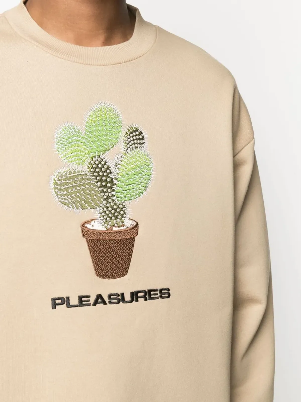 Pleasures Spike embroidery rib-trimmed sweatshirt - 画像5