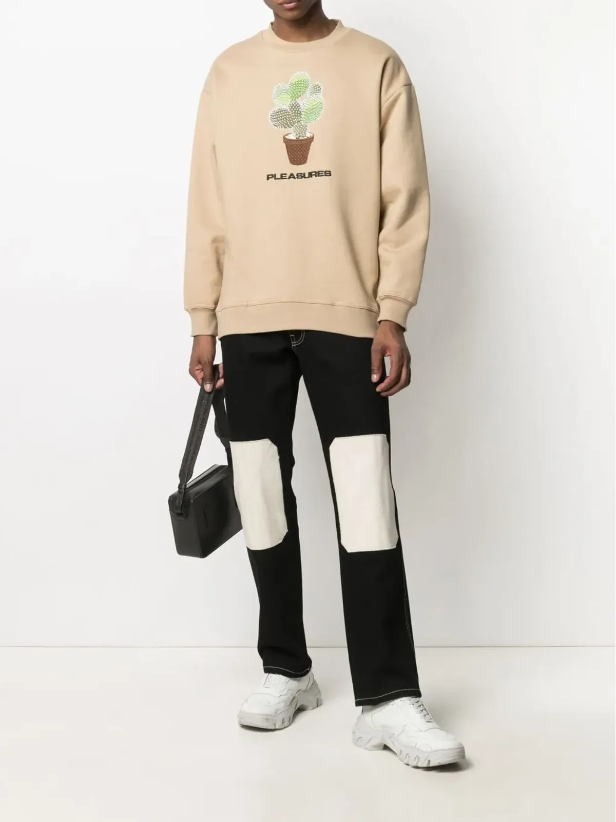 Pleasures Spike embroidery rib-trimmed sweatshirt - 画像2