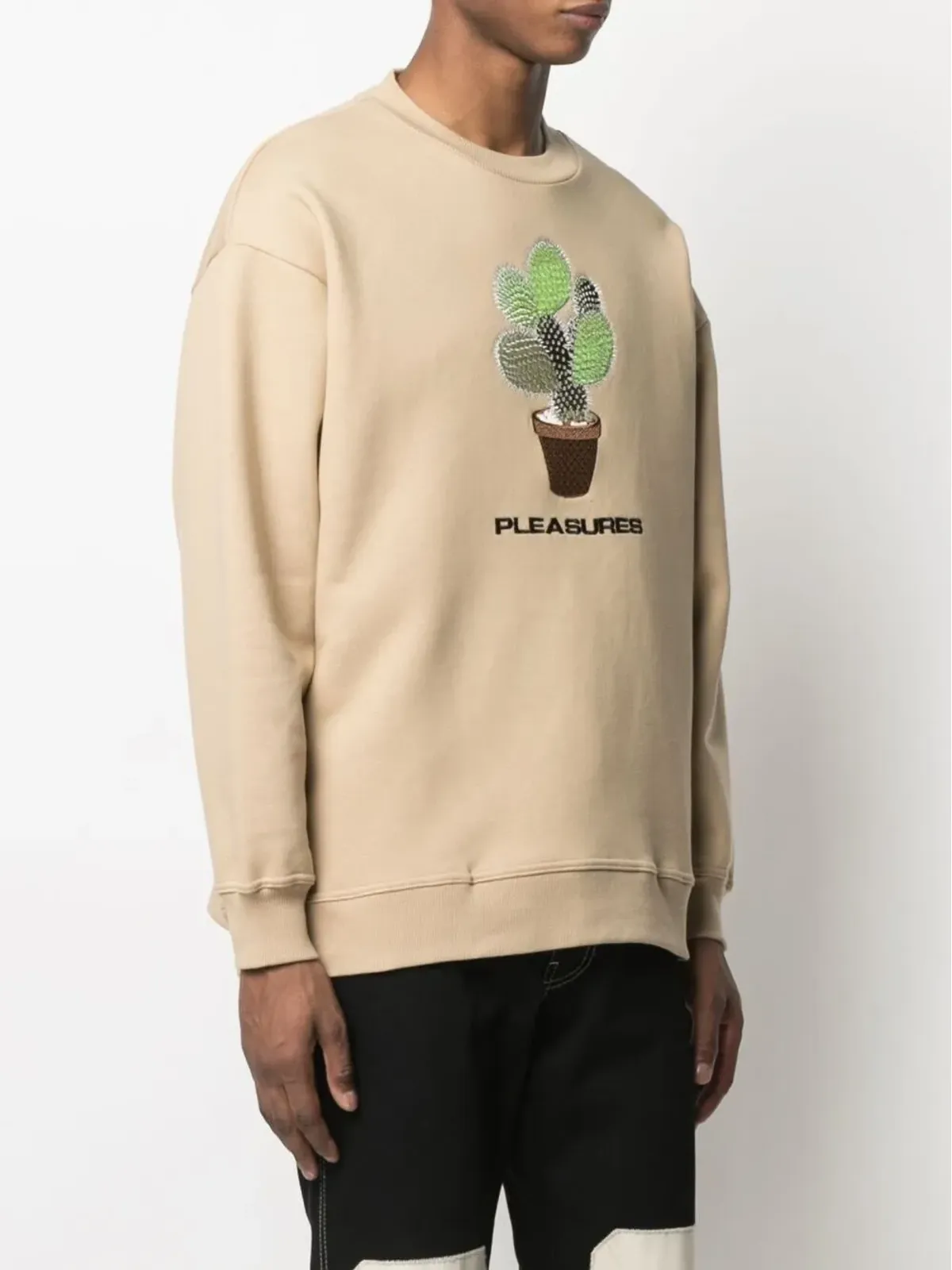 Pleasures Spike embroidery rib-trimmed sweatshirt - 画像3