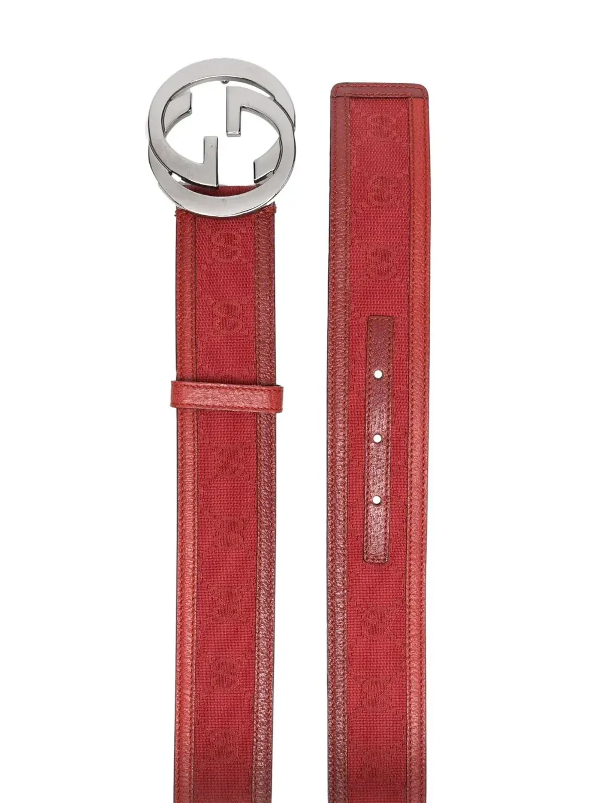 Gucci Pre-Owned インターロッキングGGバックルベルト - 画像2