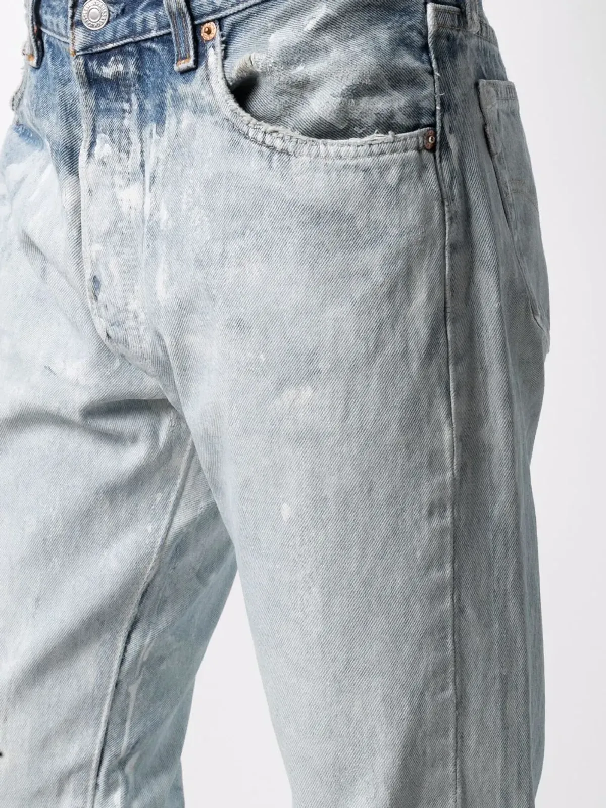 GALLERY DEPT. ミッドライズストレートジーンズ ブリーチ加工 - 画像5