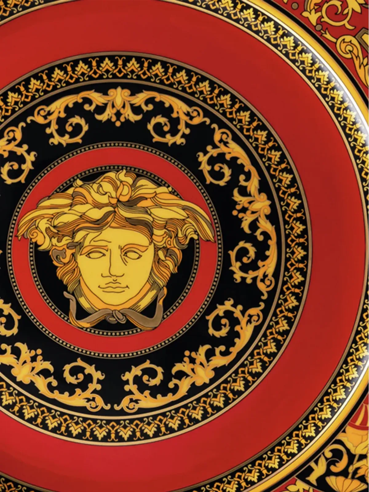 Versace メデューサ・サービスプレート レッド - 画像2
