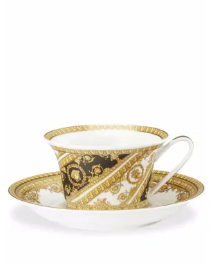 Versace バロック ティーカップとソーサー - White - サムネイル1