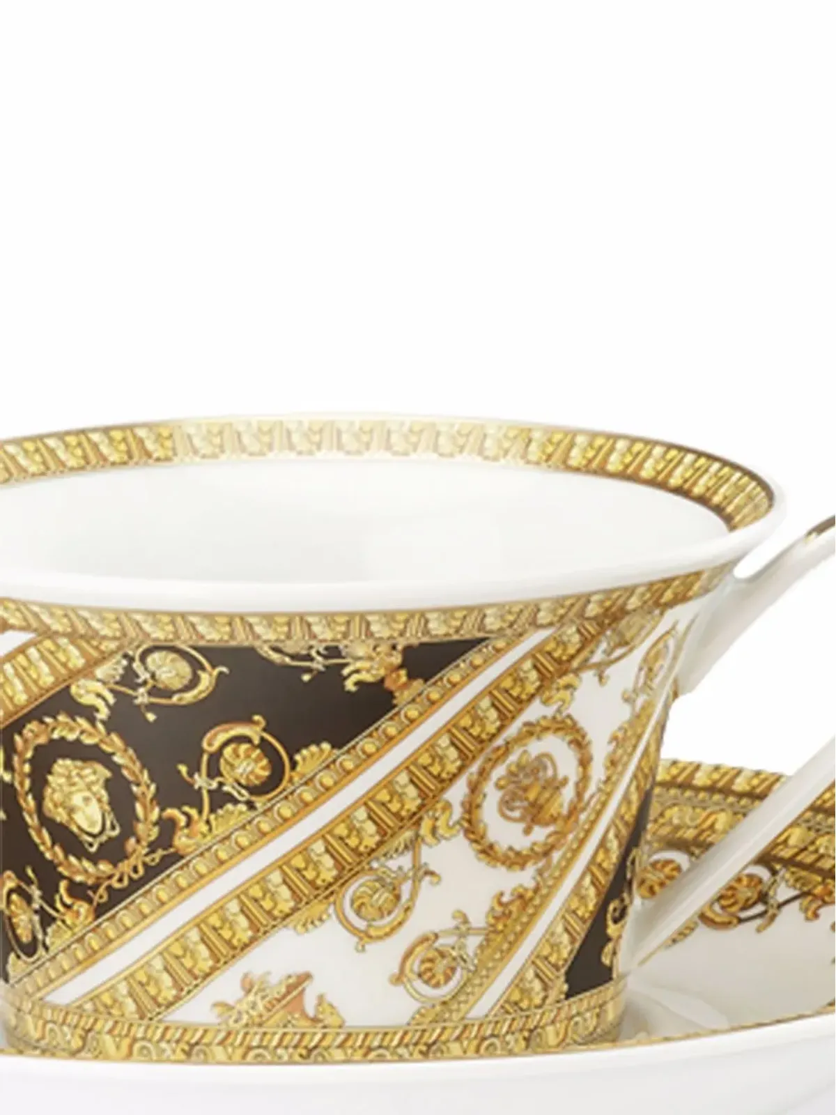 Versace バロック ティーカップとソーサー - White - 画像2