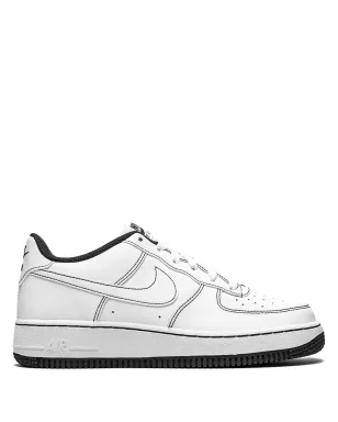 Nike Kids エアフォース1 ロー07 コントラストステッチ ホワイト/ブラック スニーカー - サムネイル1