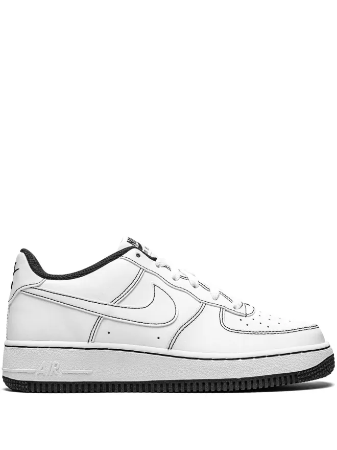 Nike Kids Nike Kids エアフォース1 ロー07 コントラストステッチ ホワイト/ブラック スニーカーの商品画像