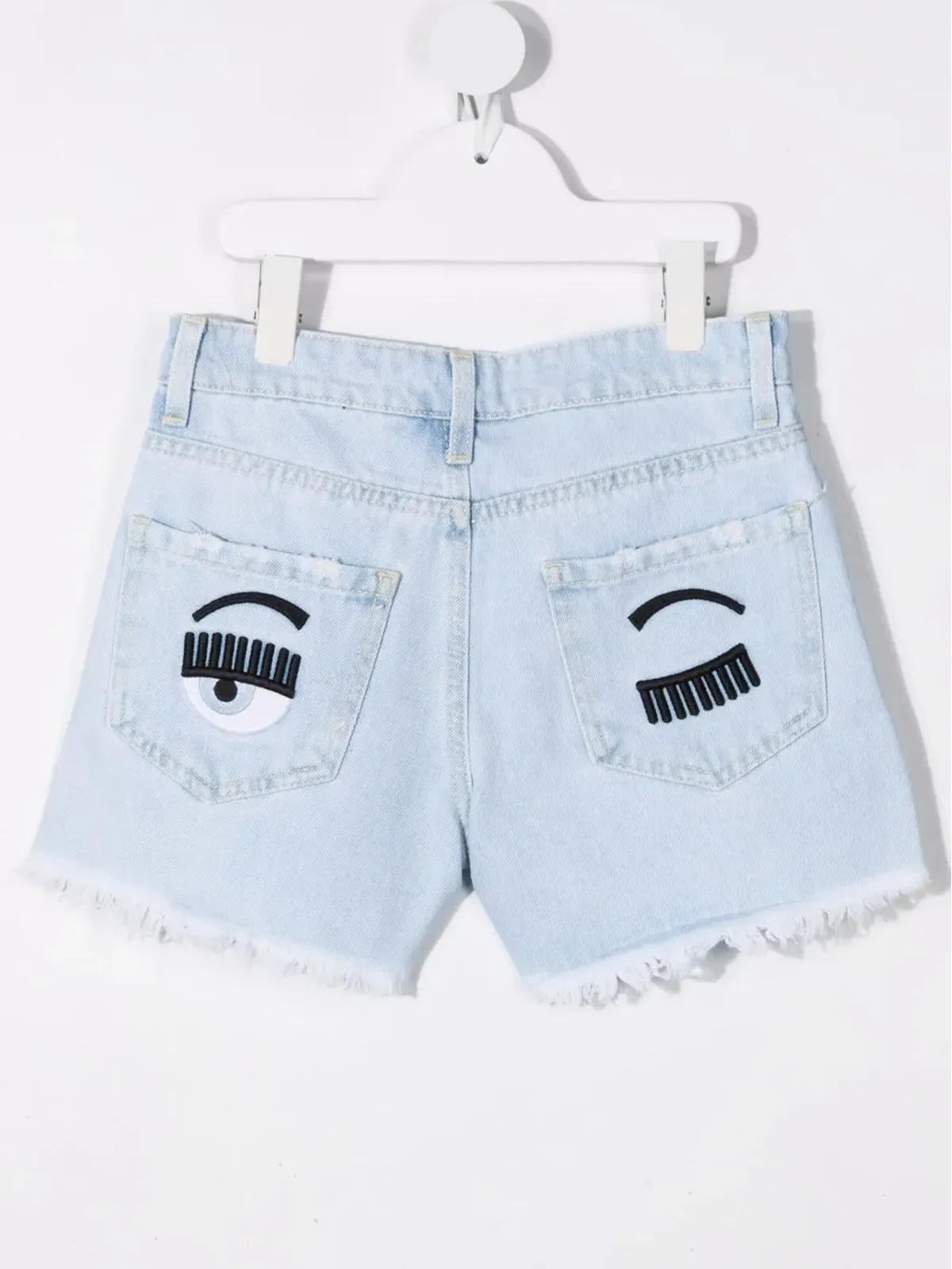 Chiara Ferragni Kids フリーティングデニムショーツ - 画像2