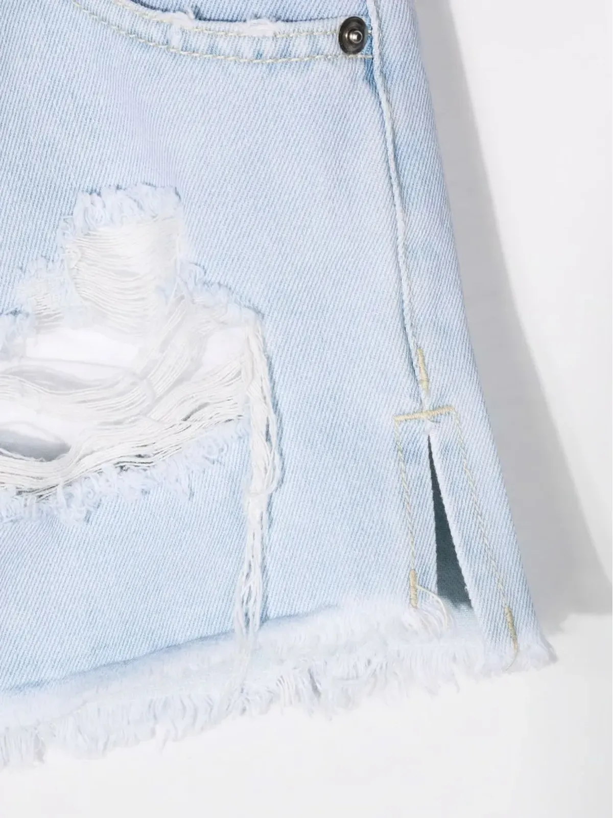Chiara Ferragni Kids フリーティングデニムショーツ - 画像3