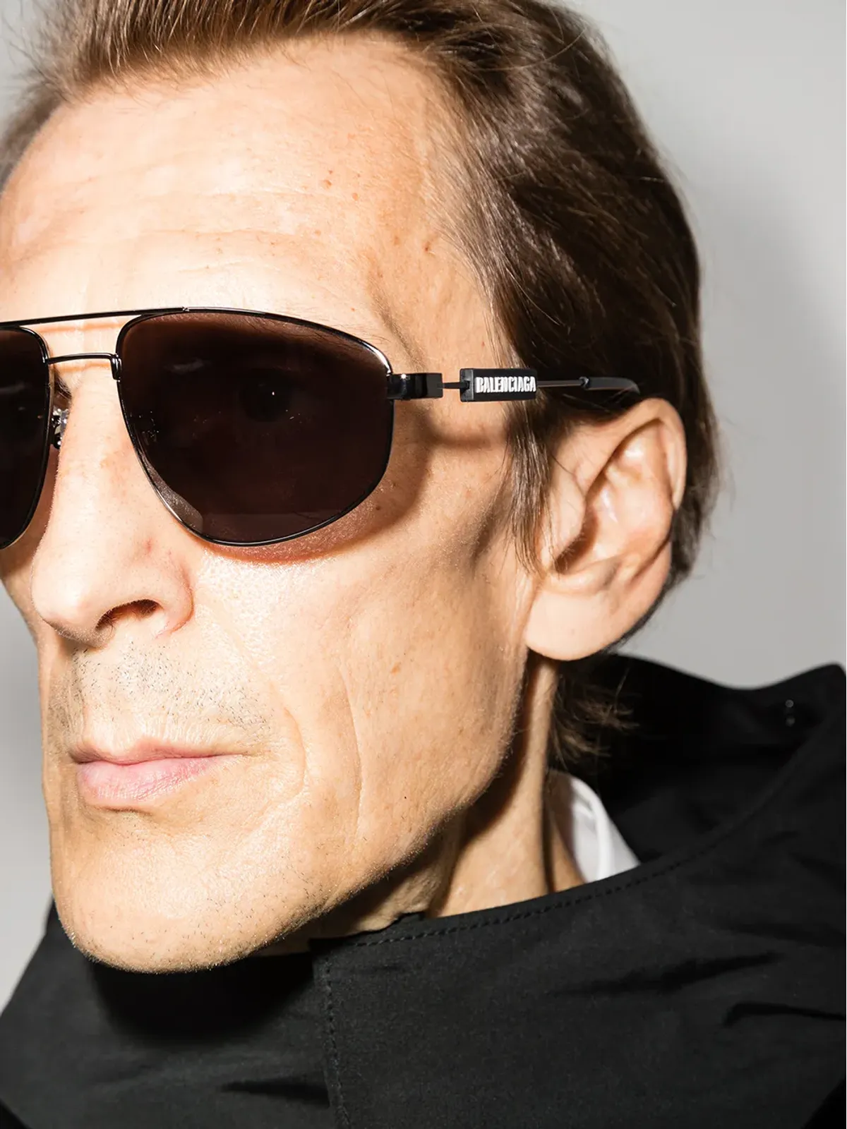 Balenciaga Eyewear ダブルブリッジ・パイロットフレーム サングラス - 画像2