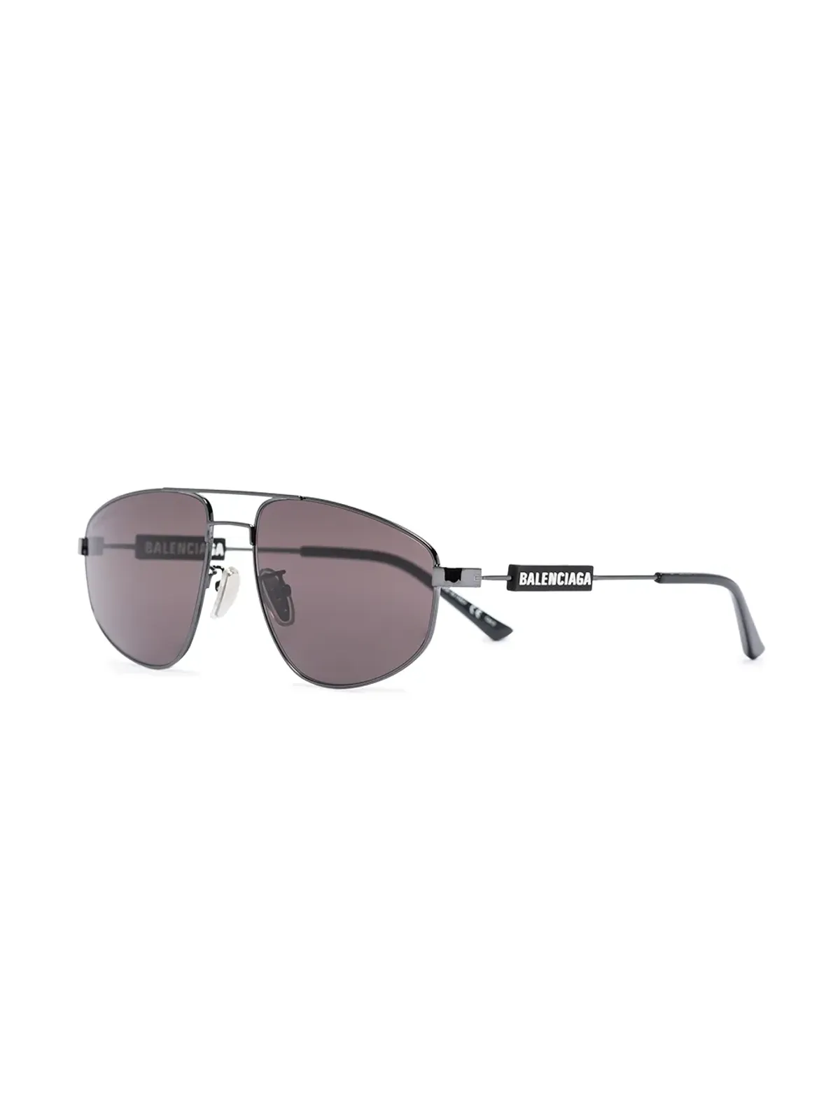 Balenciaga Eyewear ダブルブリッジ・パイロットフレーム サングラス - 画像3