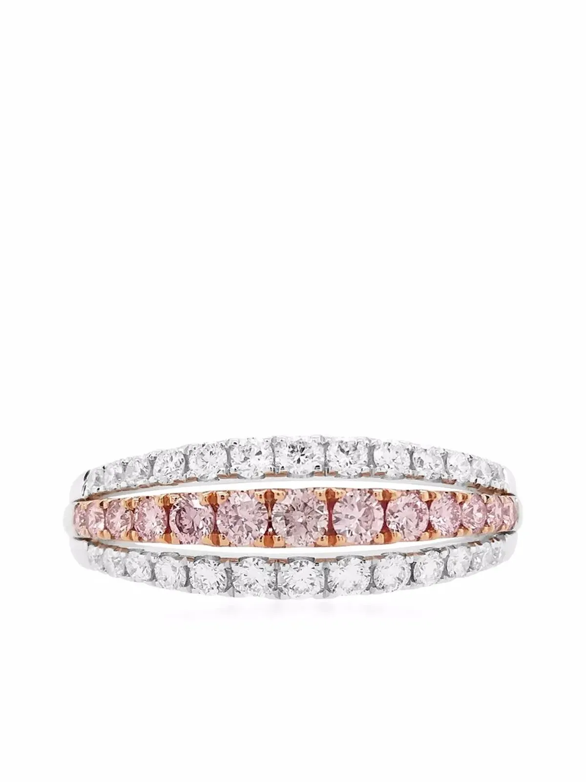 HYT Jewelry 18Kホワイトゴールド アーガイルピンクダイヤモンド リング - 画像3
