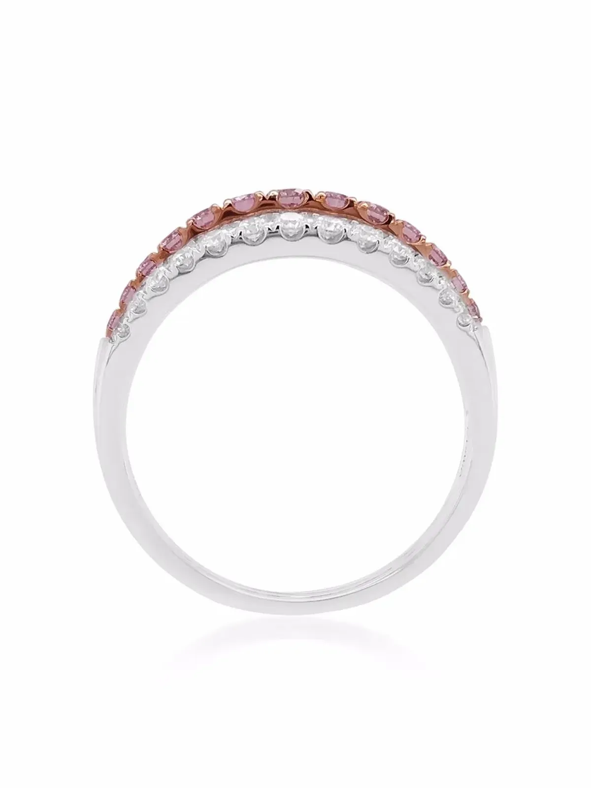 HYT Jewelry 18Kホワイトゴールド アーガイルピンクダイヤモンド リング - 画像4