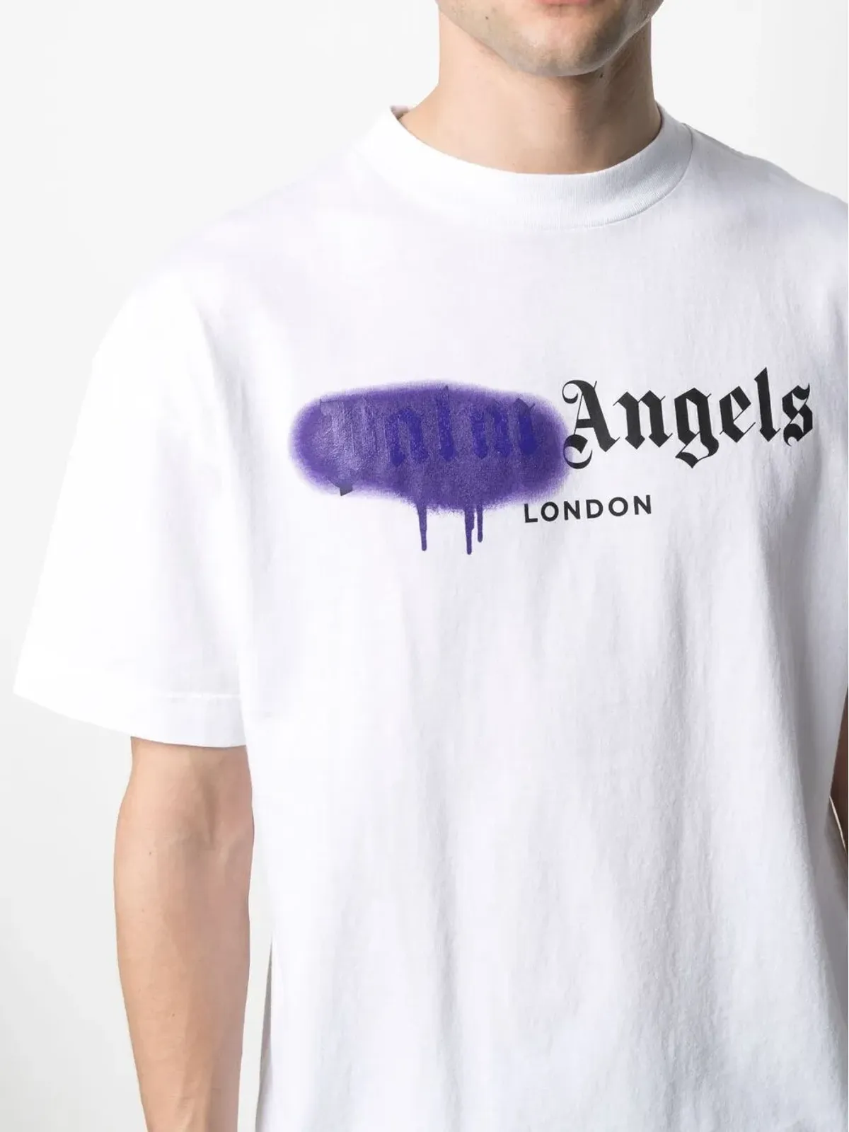 Palm Angels スプレー塗装プリント Tシャツ - 画像5