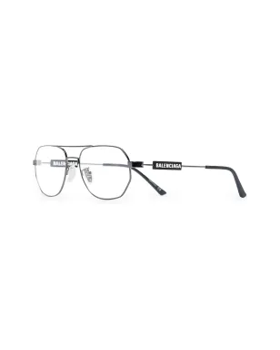 Balenciaga Eyewear ロゴ Navigator 眼鏡 - グレー - サムネイル3