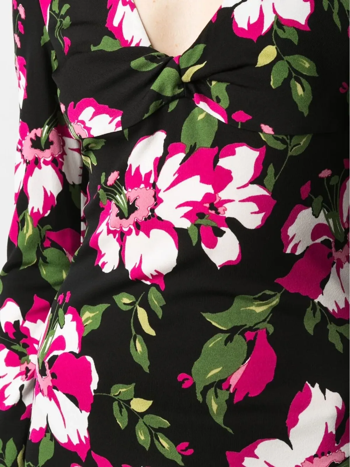 TOM FORD 花柄プリント ミディ丈ドレス - 画像5
