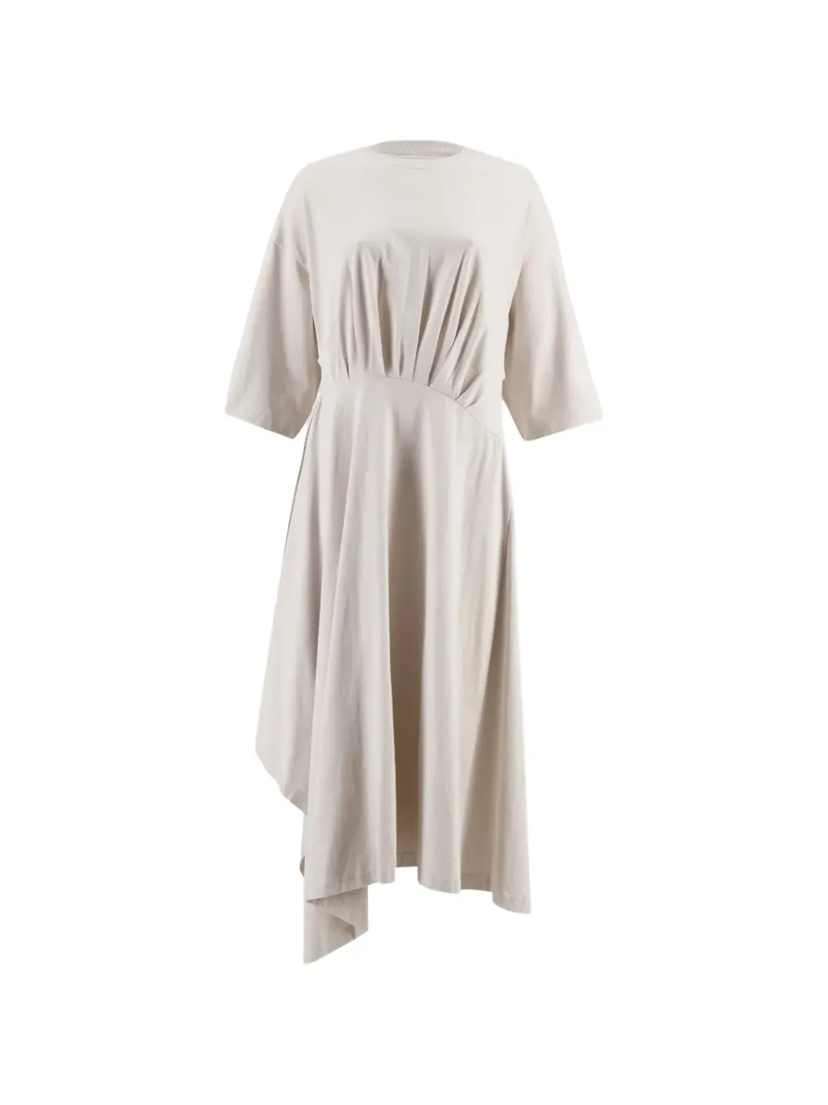 Balenciaga アシンメトリックヘム ミディドレス グレー - 画像2