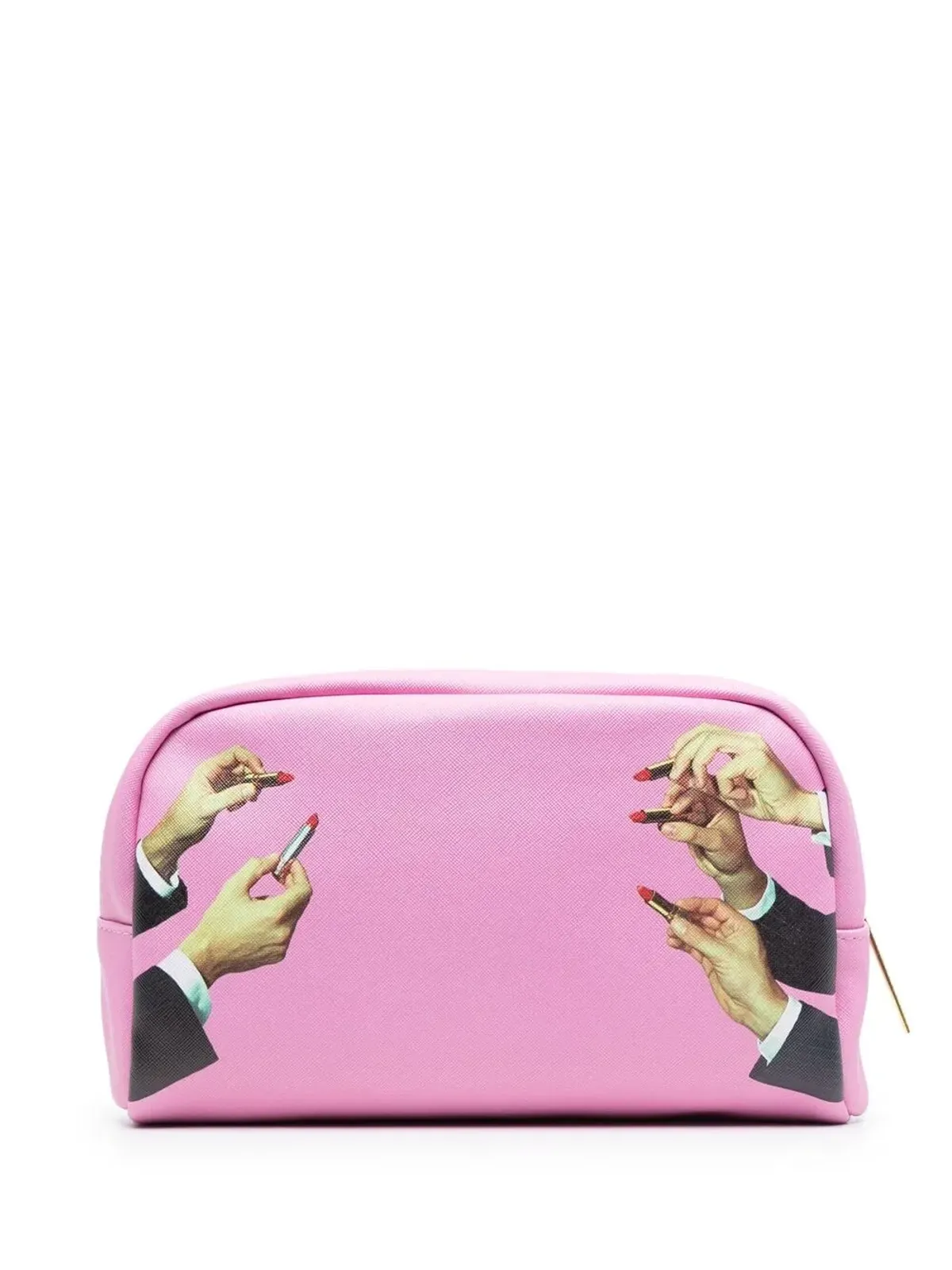 Seletti グラフィックプリント ジップアップ 洗面用具バッグ - ピンク - 画像2