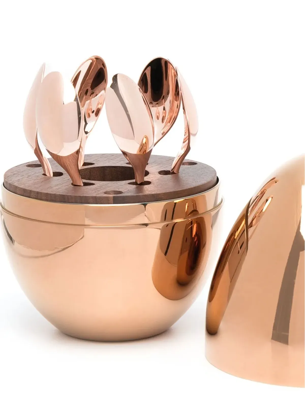 Christofle Mood Precious Coffee espresso spoon (set of six) - Gold - 画像3