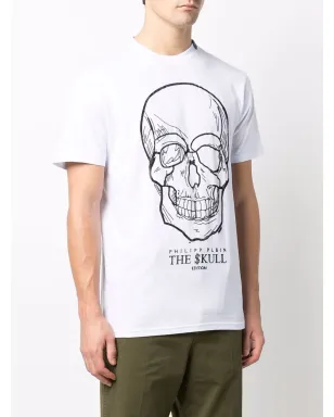 Philipp Plein ドクロプリント コットンTシャツ - ホワイト - サムネイル4