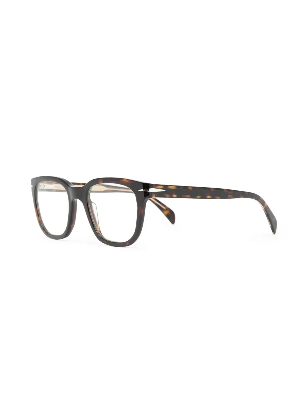 Eyewear by David Beckham べっ甲柄クリップオンレンズ眼鏡 - ブラウン - 画像2
