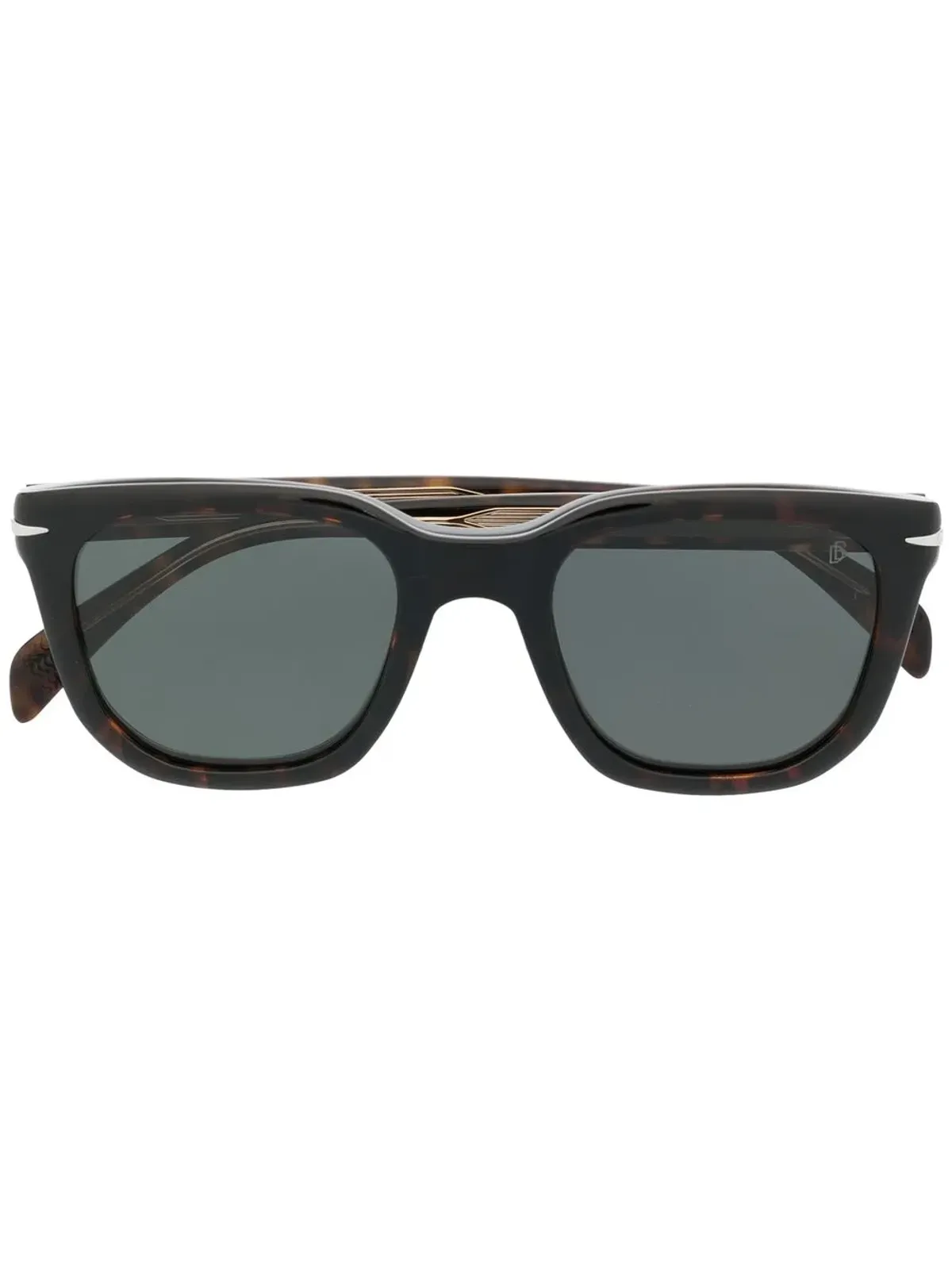 Eyewear by David Beckham べっ甲柄クリップオンレンズ眼鏡 - ブラウン - 画像4