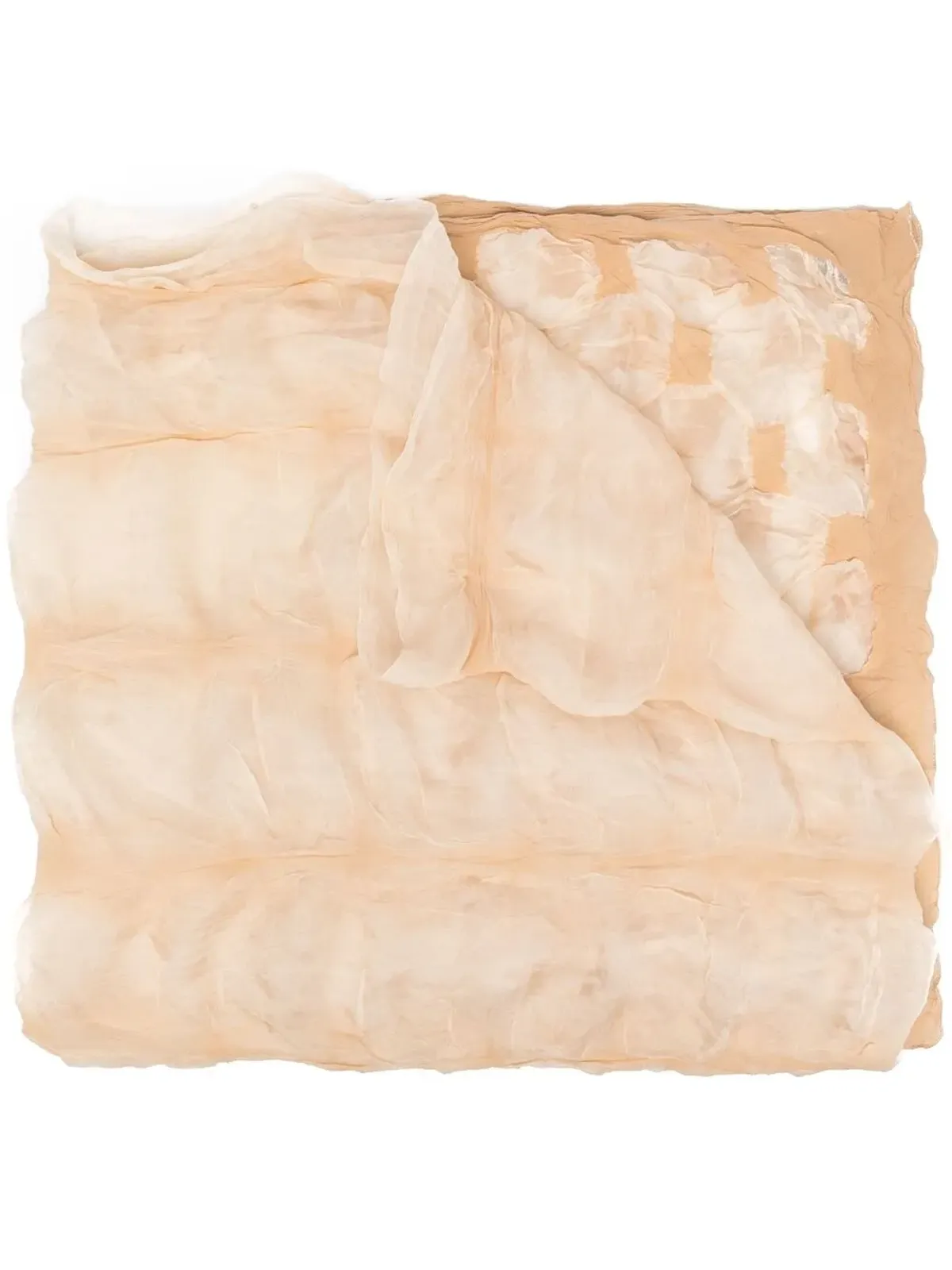 Issey Miyake Pre-Owned 2000年代 しわ加工のシアーシルクスカーフ - 画像1
