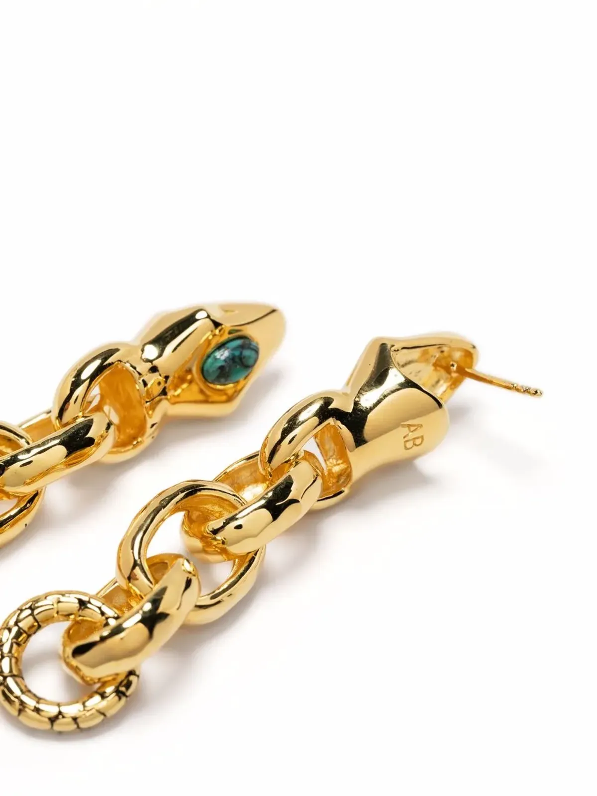 Aurelie Bidermann タオ・スネーク・ドロップ イヤリング - 画像3