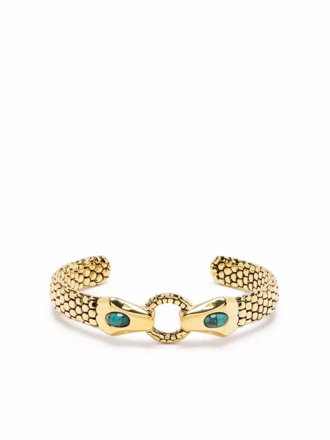 Aurelie Bidermann Aurelie Bidermann タオ ダブルスネーク カフ - ゴールドの商品画像