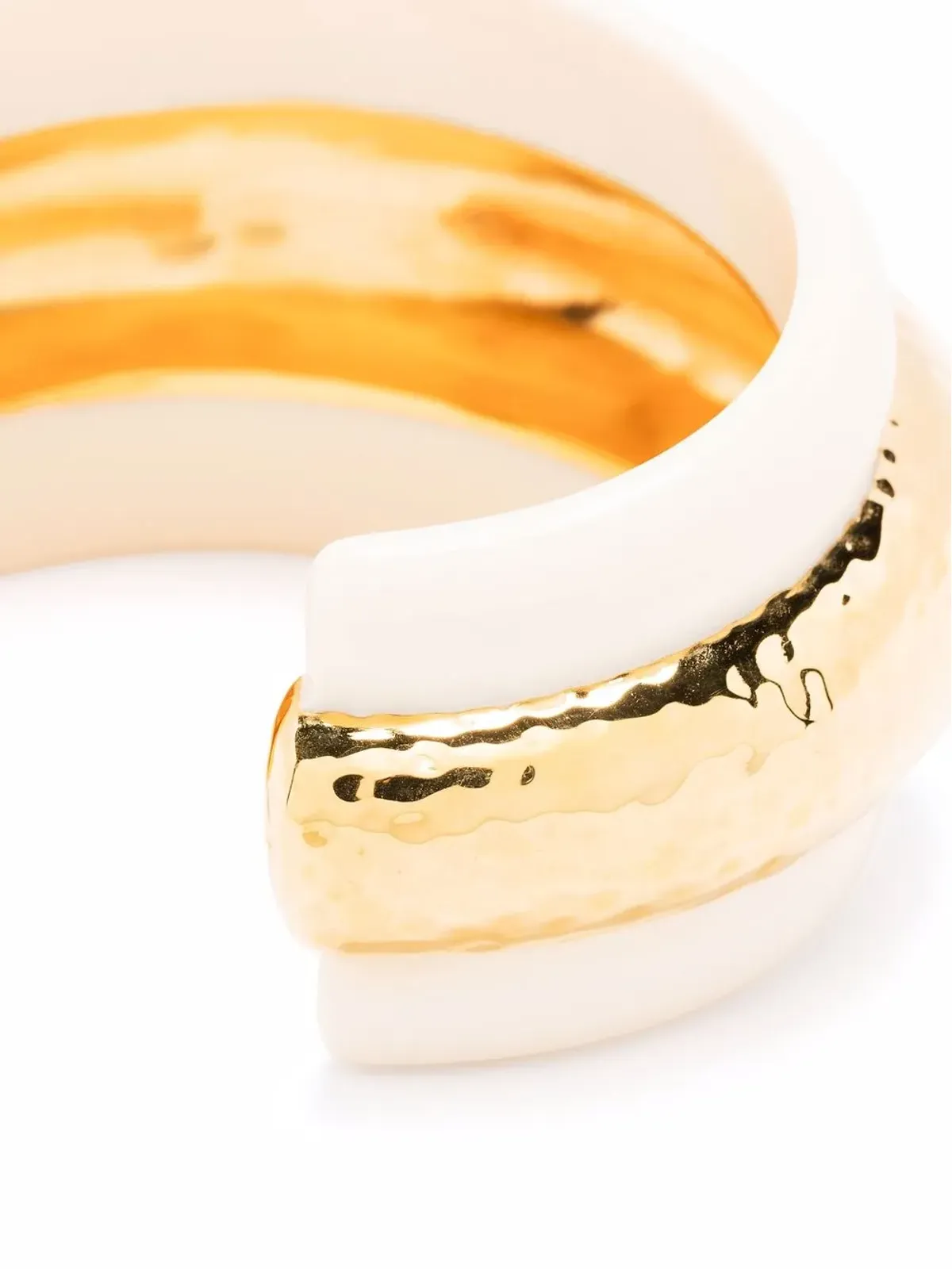 Aurelie Bidermann Nazca hammered-effect cuff - Gold - 画像3