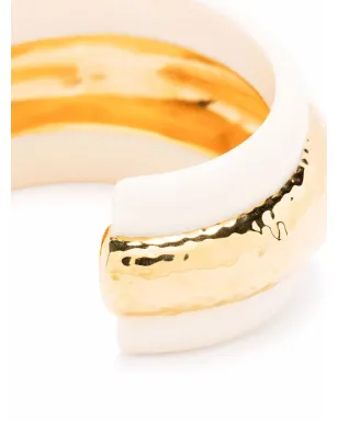 Aurelie Bidermann Nazca hammered-effect cuff - Gold - サムネイル3