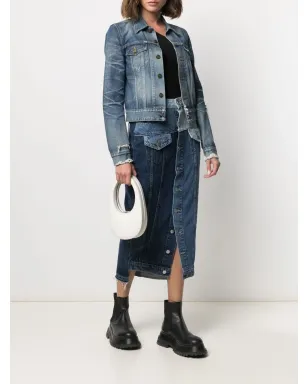 RED Valentino パッチワークデニムスカート - サムネイル2