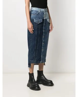 RED Valentino パッチワークデニムスカート - サムネイル3