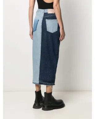RED Valentino パッチワークデニムスカート - サムネイル4