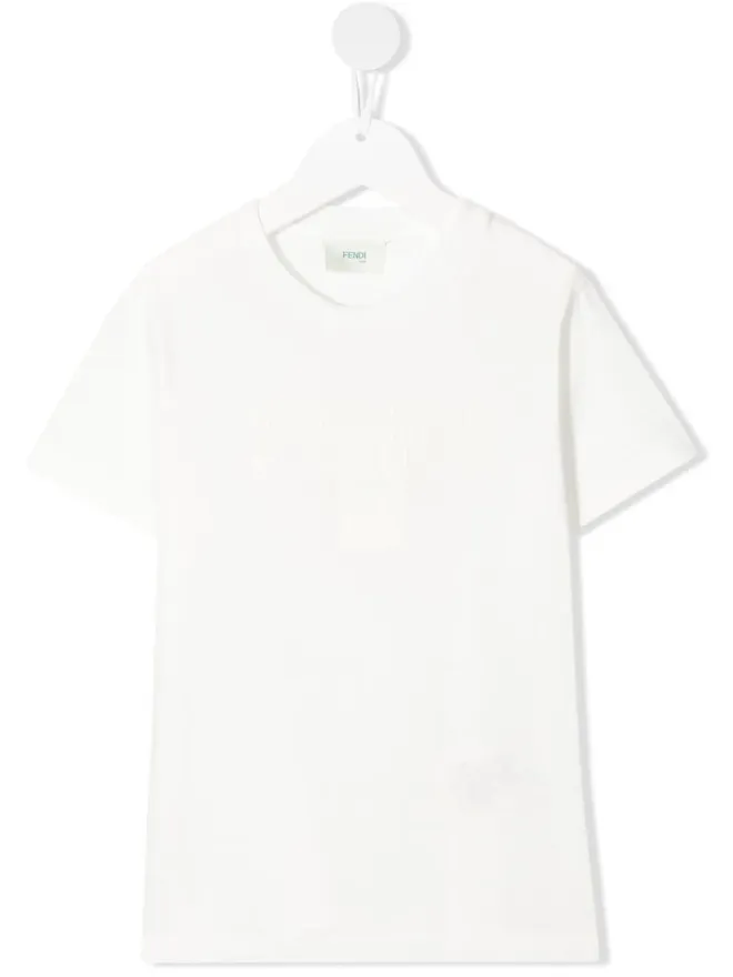 Fendi Kids Fendi Kids ロゴ文字入りTシャツの商品画像