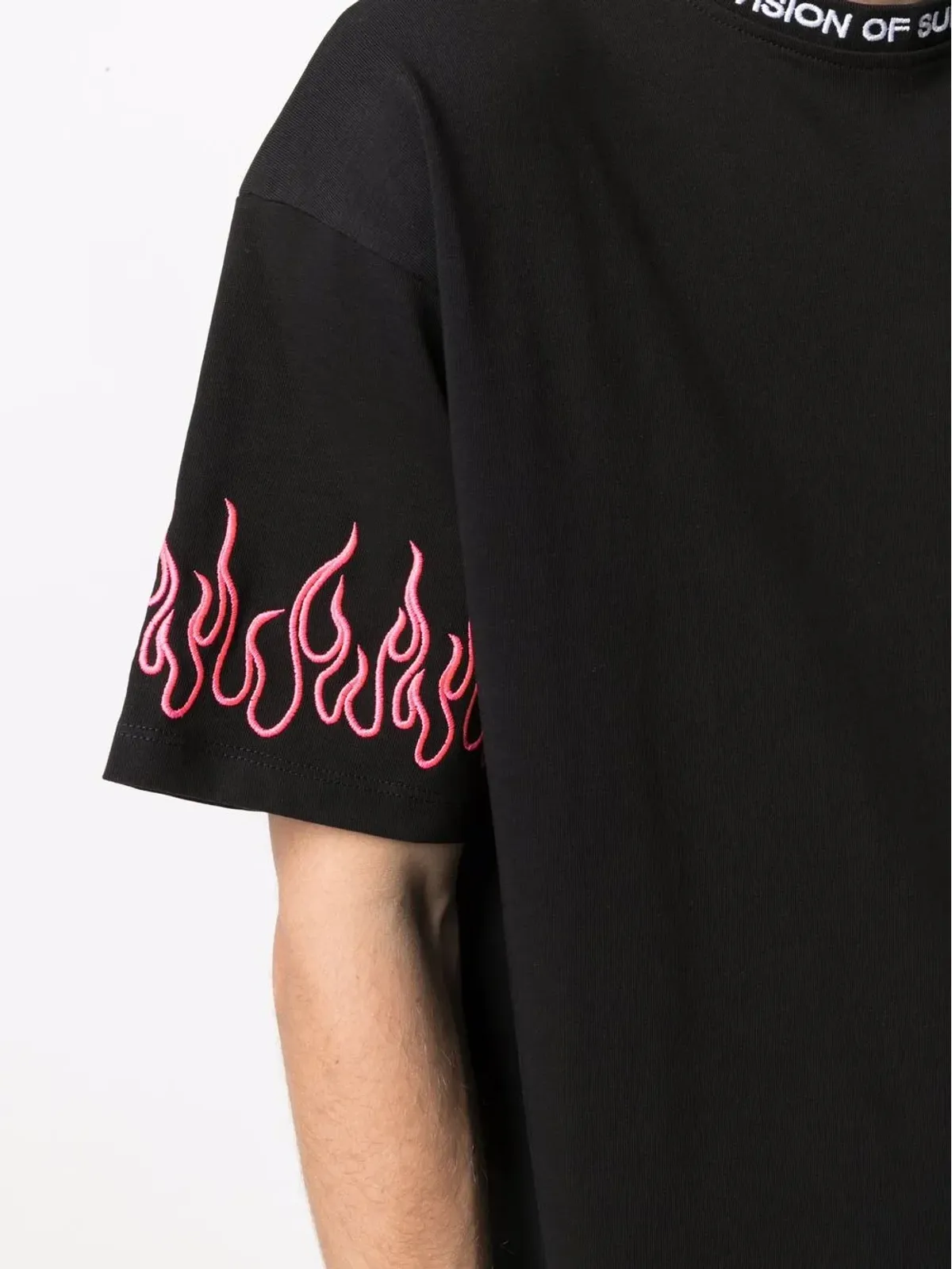 Vision Of Super 炎プリント コットンTシャツ - 画像5