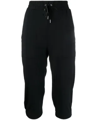 Helmut Lang Pre-Owned 1990s drawstring-waist cropped trousers - ブラック - サムネイル1