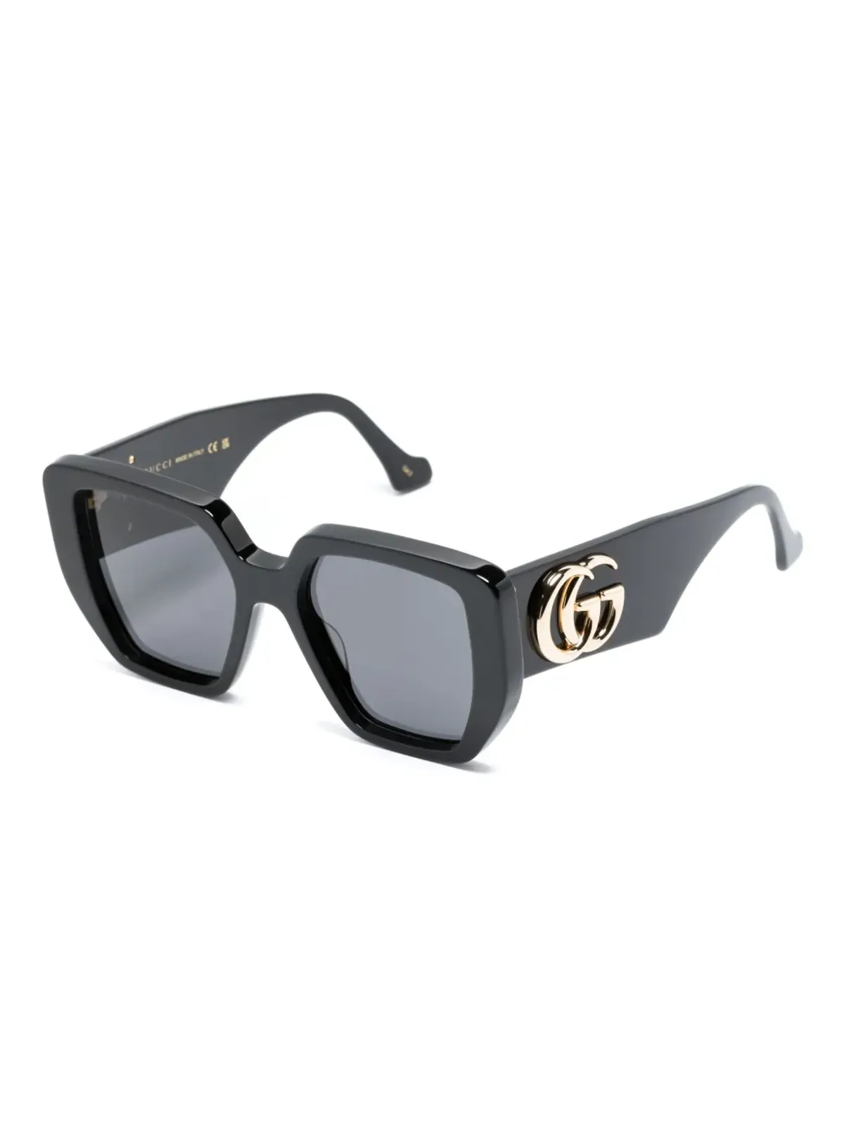 Gucci Eyewear ダブルG オーバーサイズフレーム サングラス - 画像2
