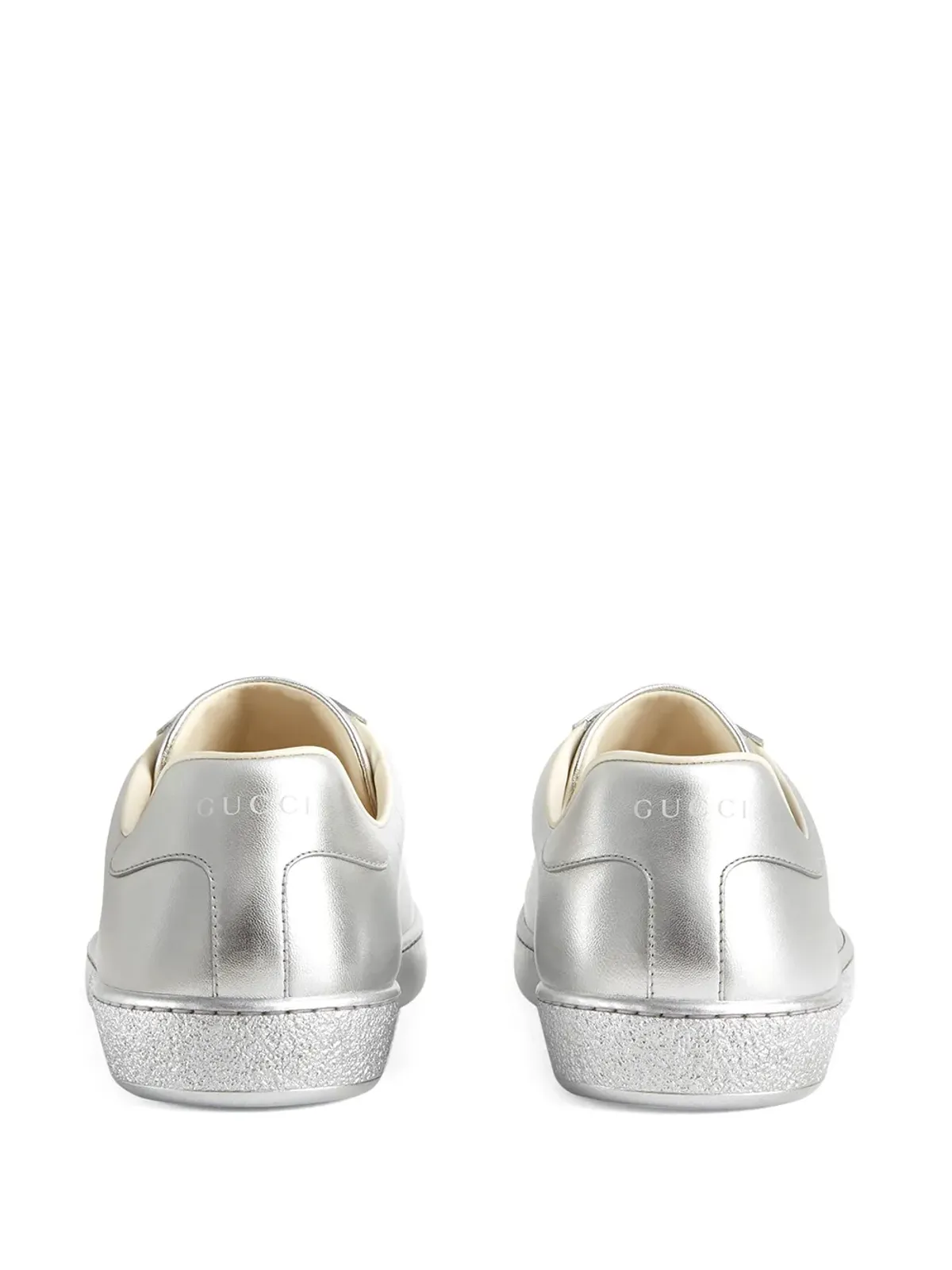 Gucci Ace メタリック ロー・トップ スニーカー - 画像3