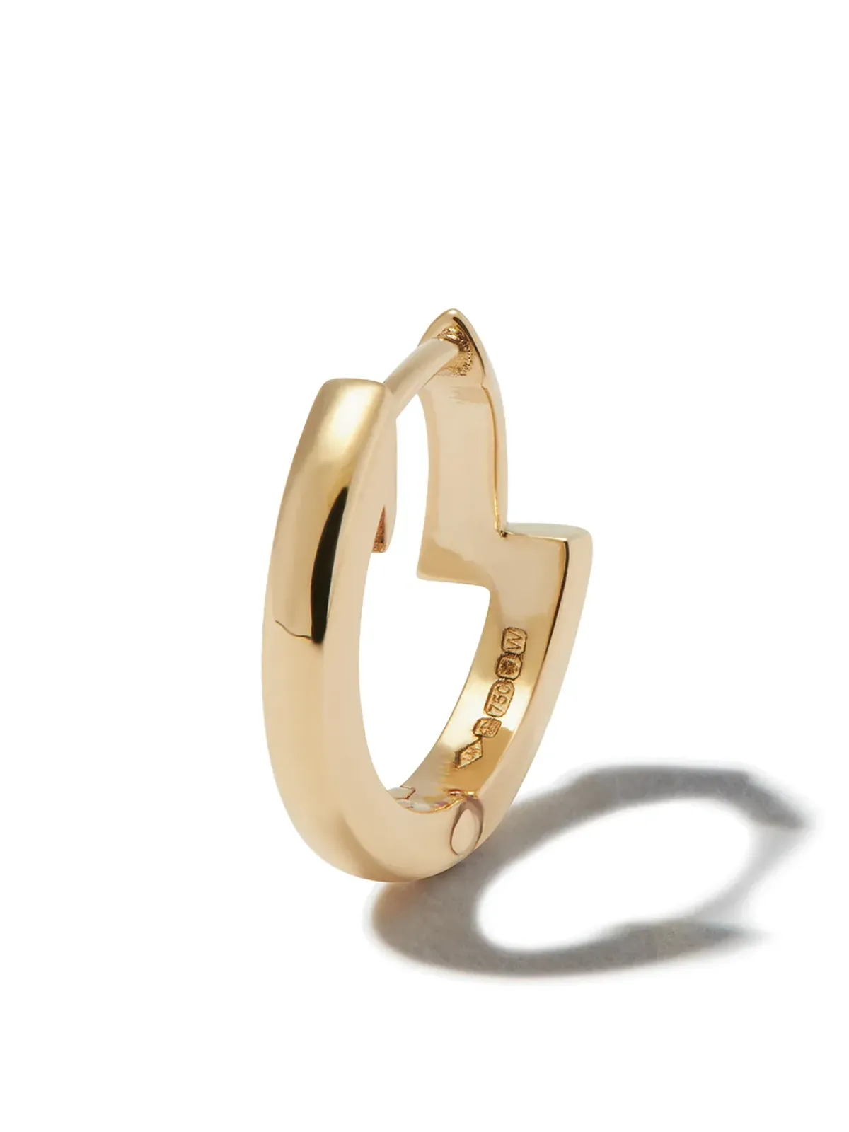 Lizzie Mandler Fine Jewelry 18K イエローゴールド インタラプテッド ハギー シングル イヤリング - 画像1