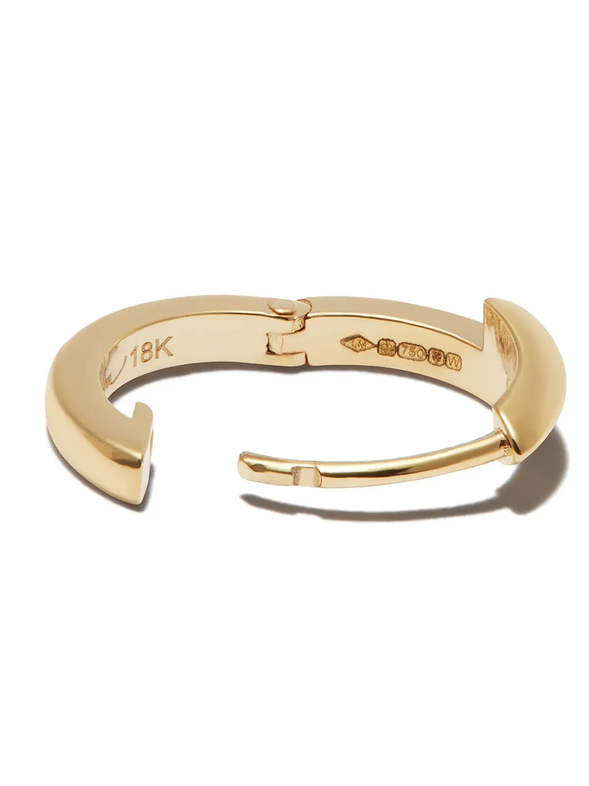 Lizzie Mandler Fine Jewelry 18K イエローゴールド インタラプテッド ハギー シングル イヤリング - 画像2