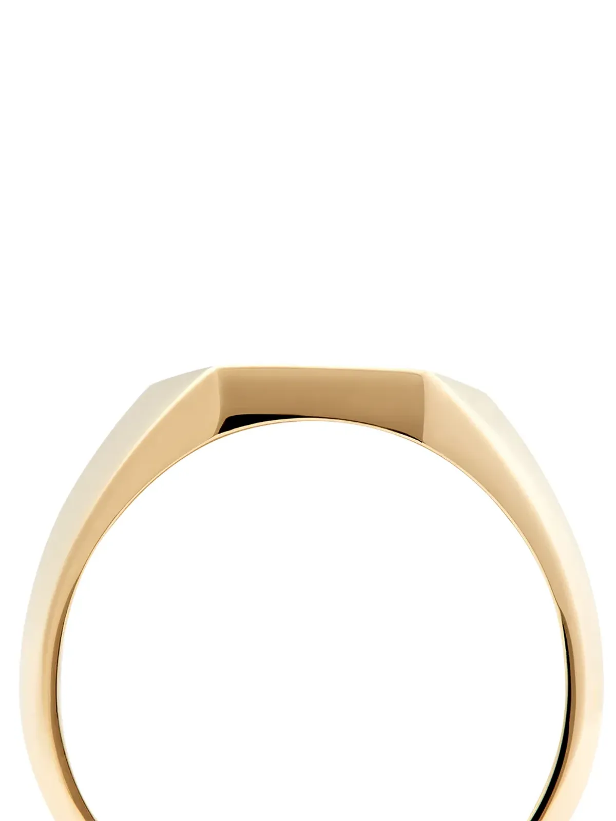 Lizzie Mandler Fine Jewelry 18kt イエローゴールド ヘックス・ナイフエッジ・サインリング - 画像2