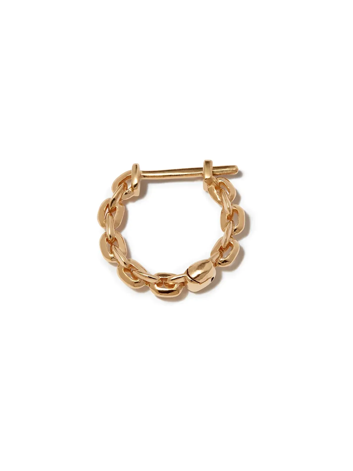 Lizzie Mandler Fine Jewelry ミニチェーン・シングル・ハギーイヤリング - 画像3