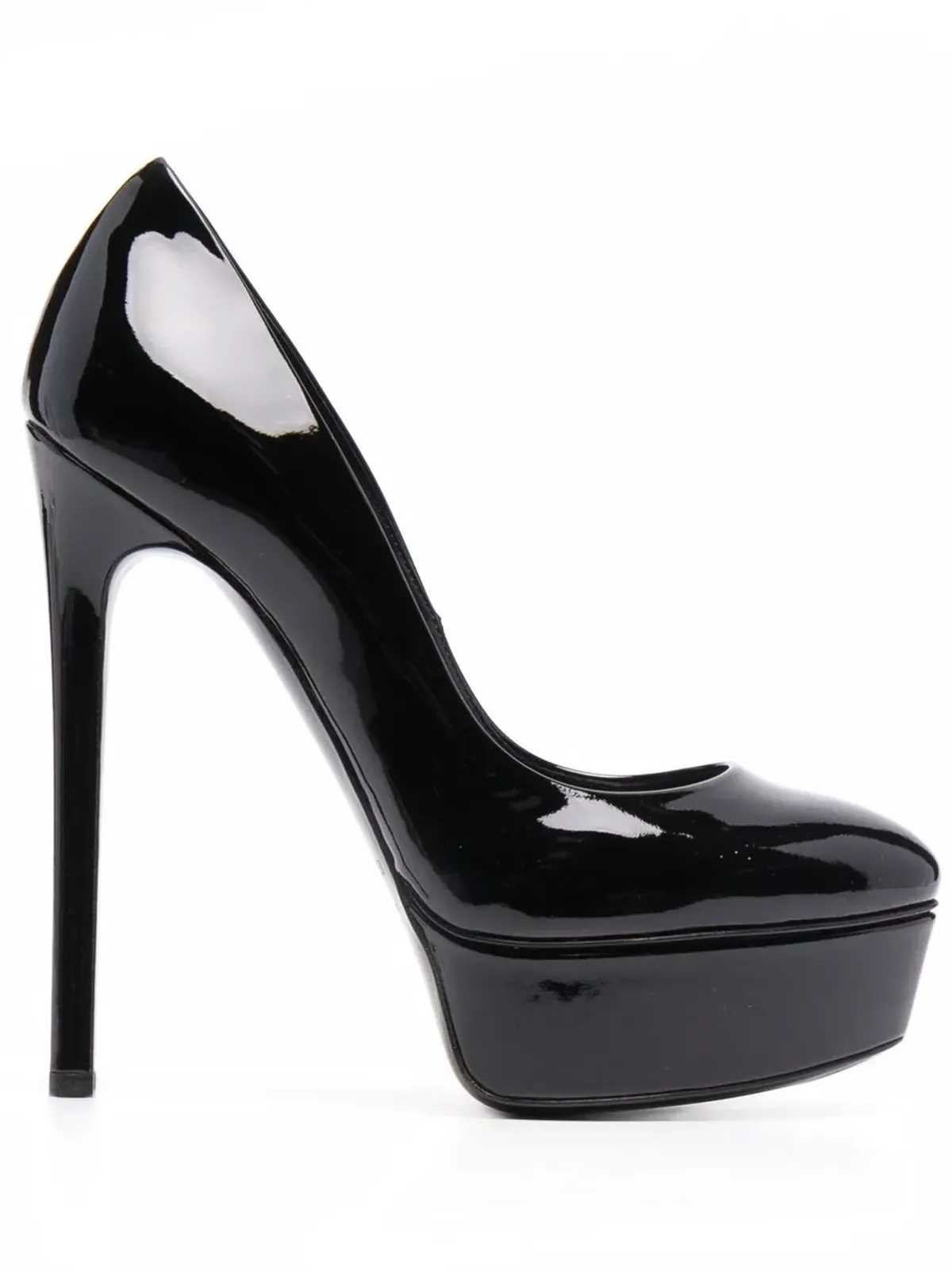 Casadei Blade glossy stiletto pumps - Black - 画像1