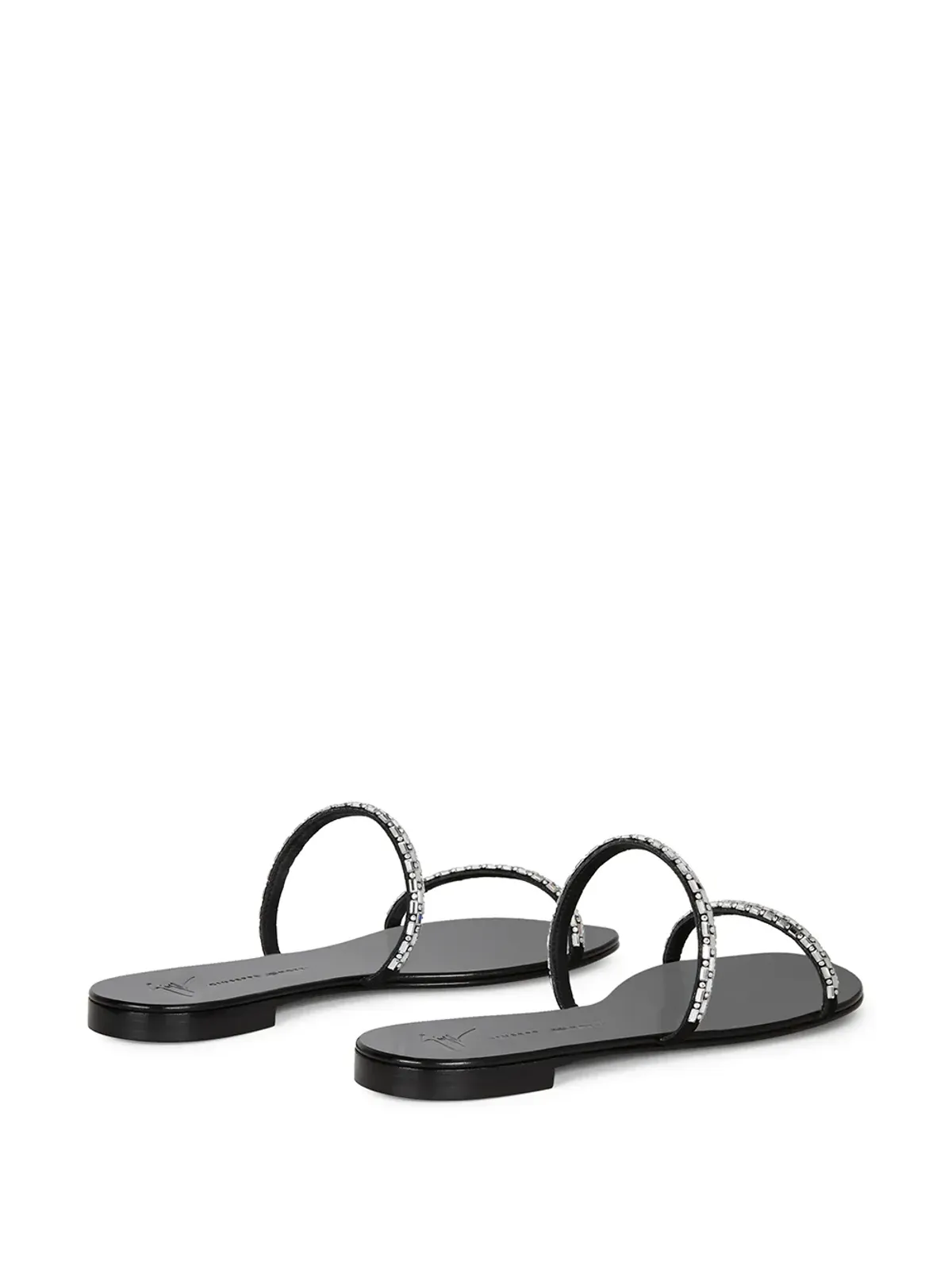 Giuseppe Zanotti Mauritia 装飾付きフラットサンダル - 画像3