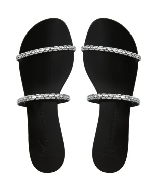 Giuseppe Zanotti Mauritia 装飾付きフラットサンダル - サムネイル4