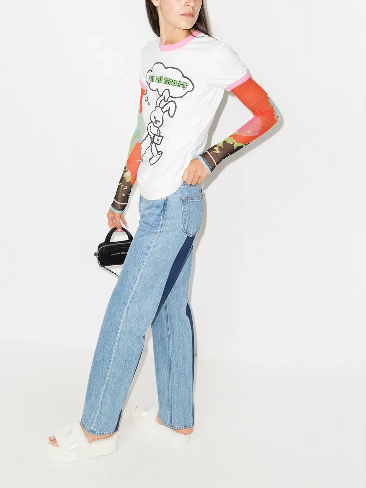 Natasha Zinko グラフィックプリント コットンTシャツ - 画像5