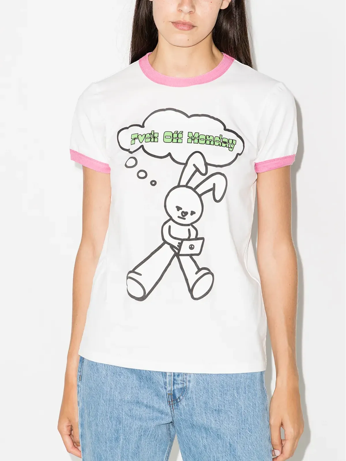 Natasha Zinko グラフィックプリント コットンTシャツ - 画像2